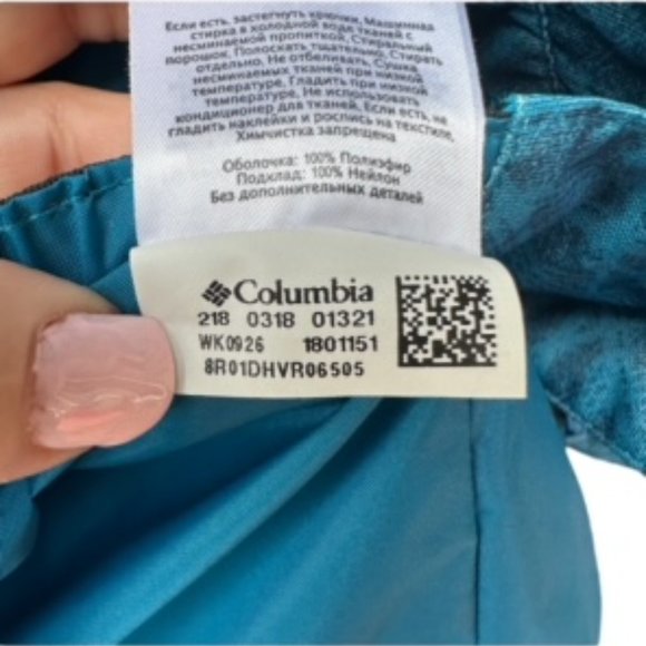 Women's Columbia Softshell Jacket Omni-Tech Hooded Blue Jacket SMALL. - Picture 13 of 13